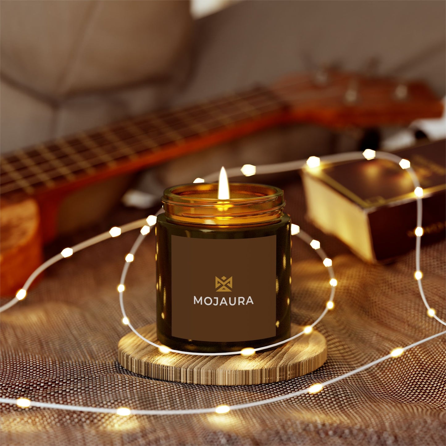 Mojaura Scented Candles, Coconut Apricot Wax (4oz, 9oz)