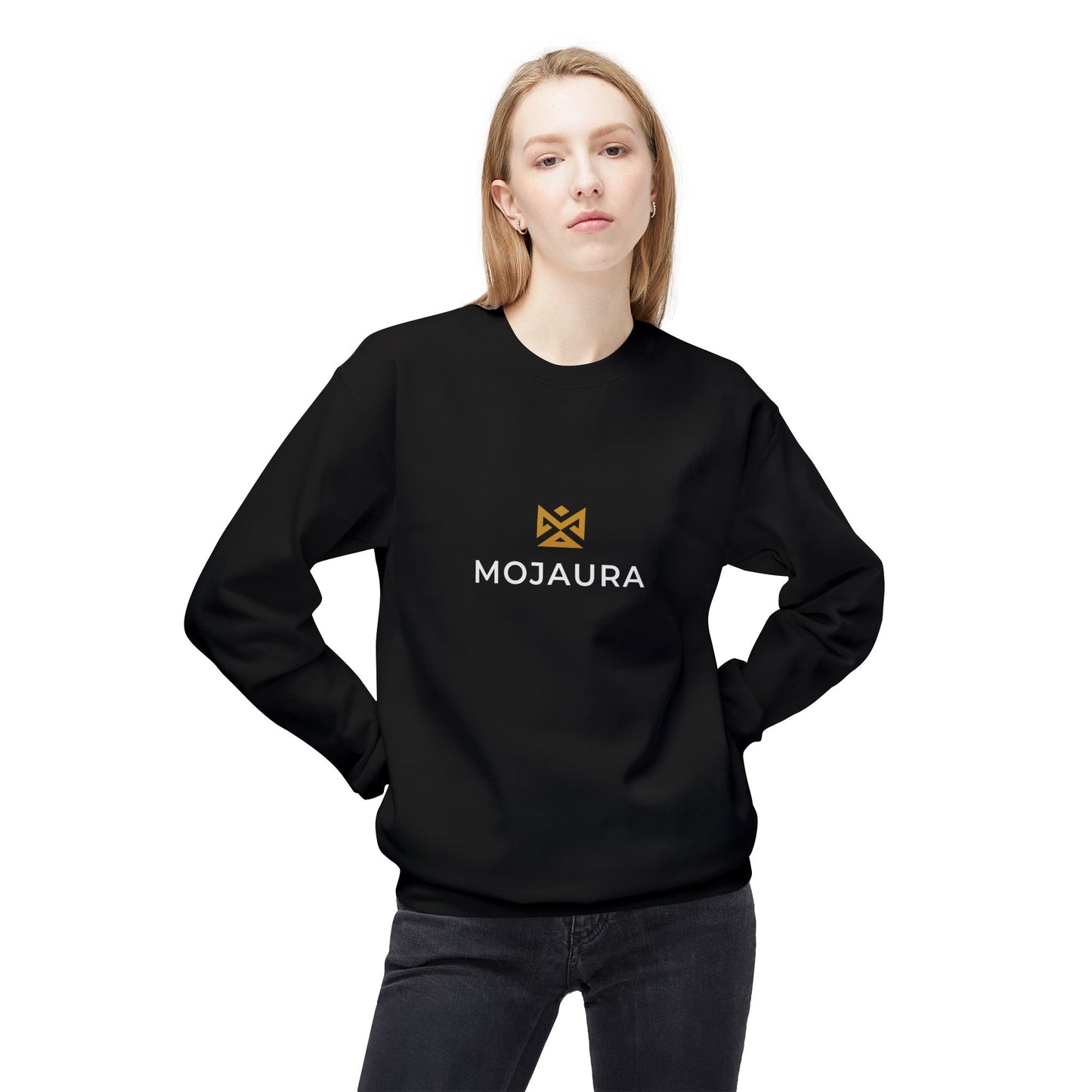 MOJAURA Unisex Midweight Softstyle Fleece Crewneck Sweatshirt