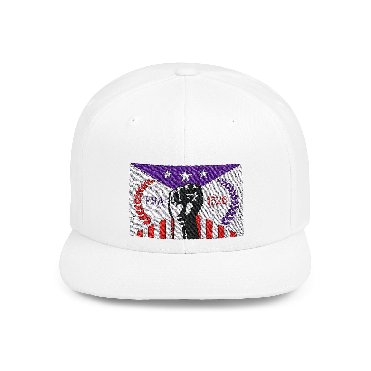 White FBA Flag Snapback