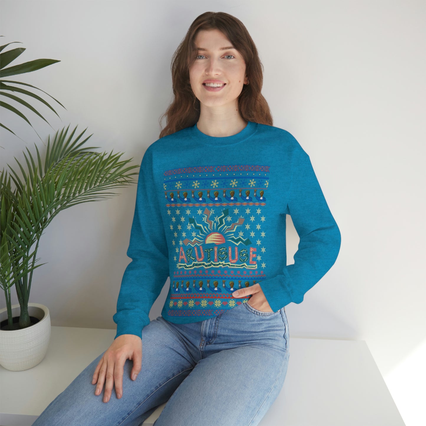 ARUTISUSE Holiday  Crewneck Sweatshirt