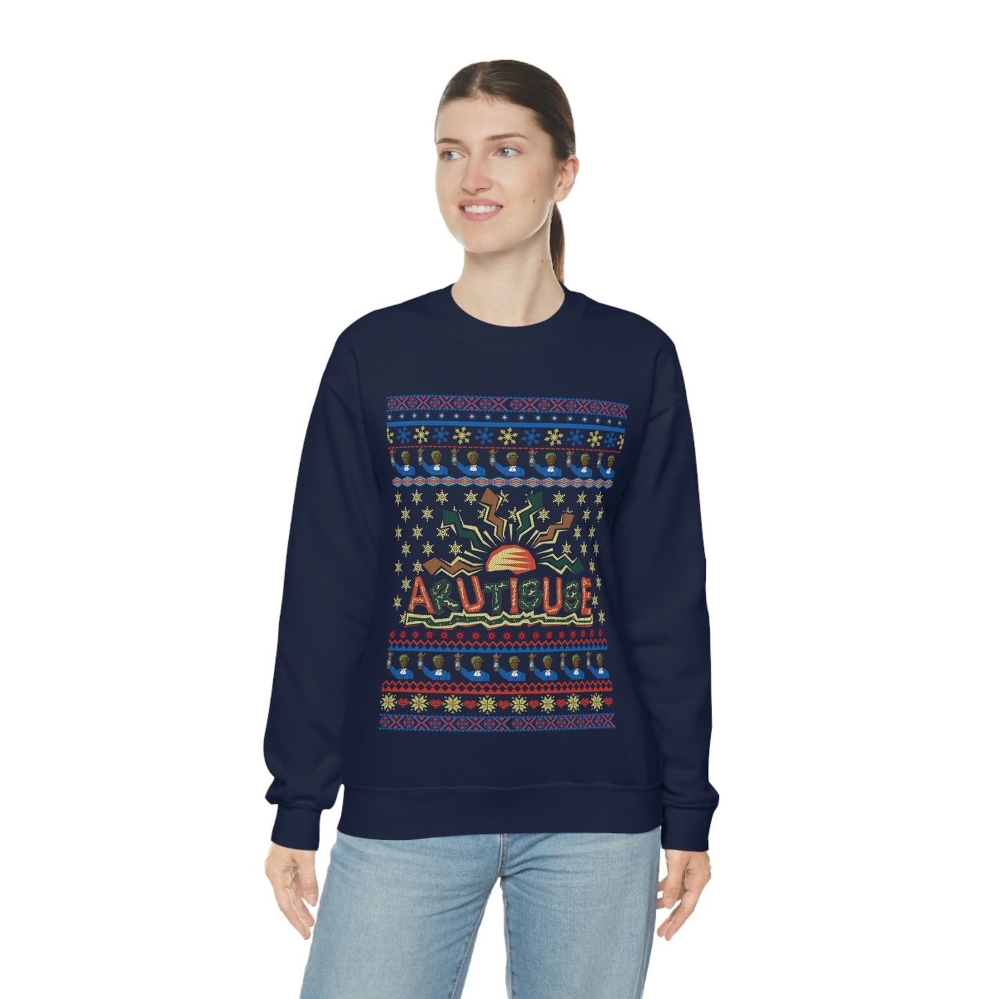 ARUTISUSE Holiday  Crewneck Sweatshirt