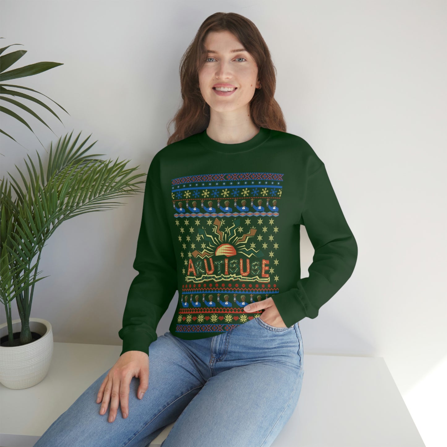 ARUTISUSE Holiday  Crewneck Sweatshirt