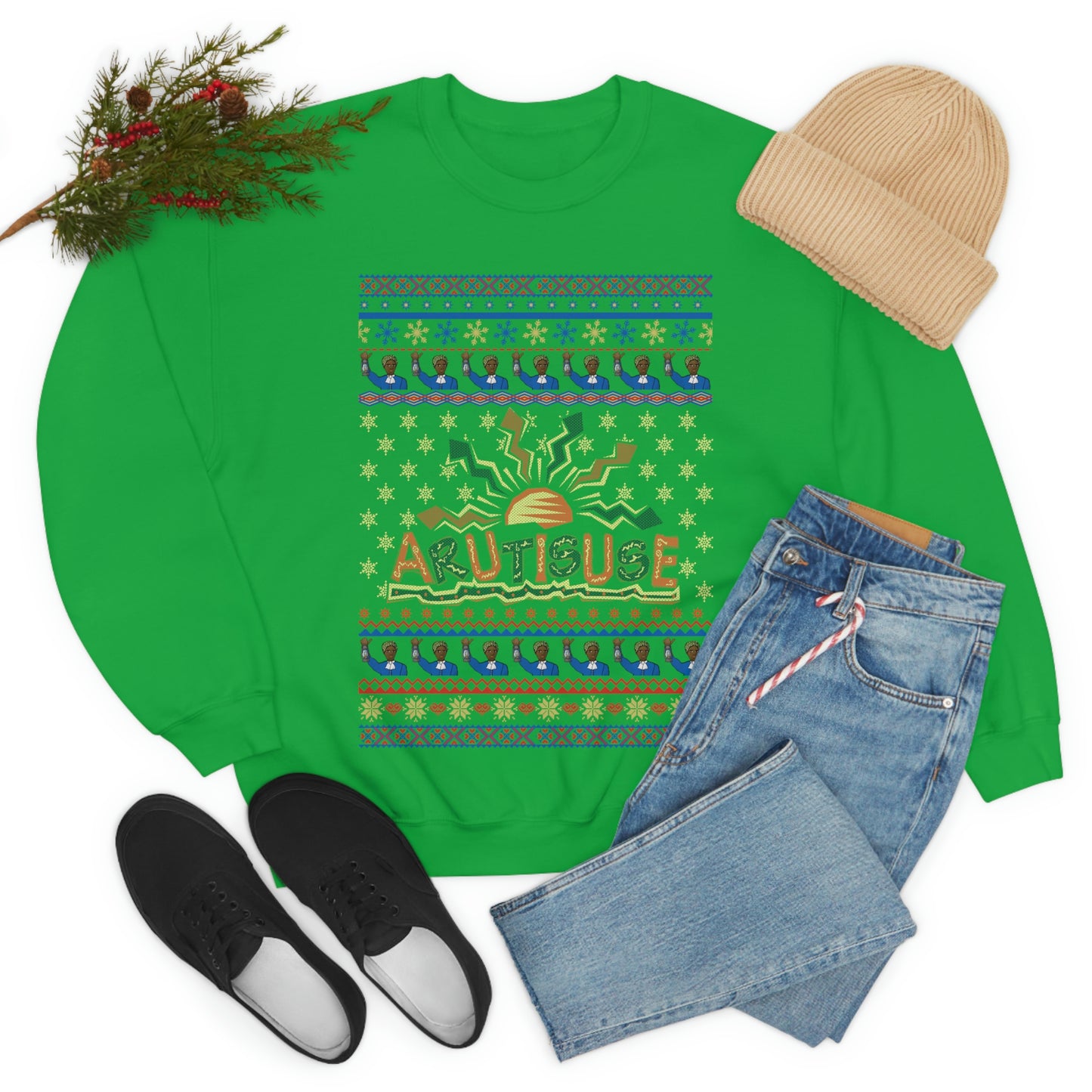 ARUTISUSE Holiday  Crewneck Sweatshirt