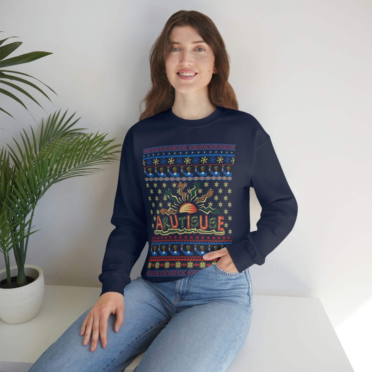 ARUTISUSE Holiday  Crewneck Sweatshirt