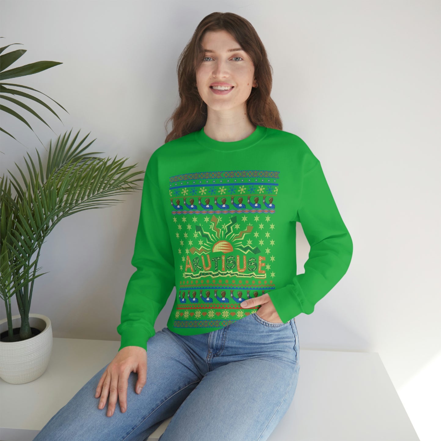 ARUTISUSE Holiday  Crewneck Sweatshirt