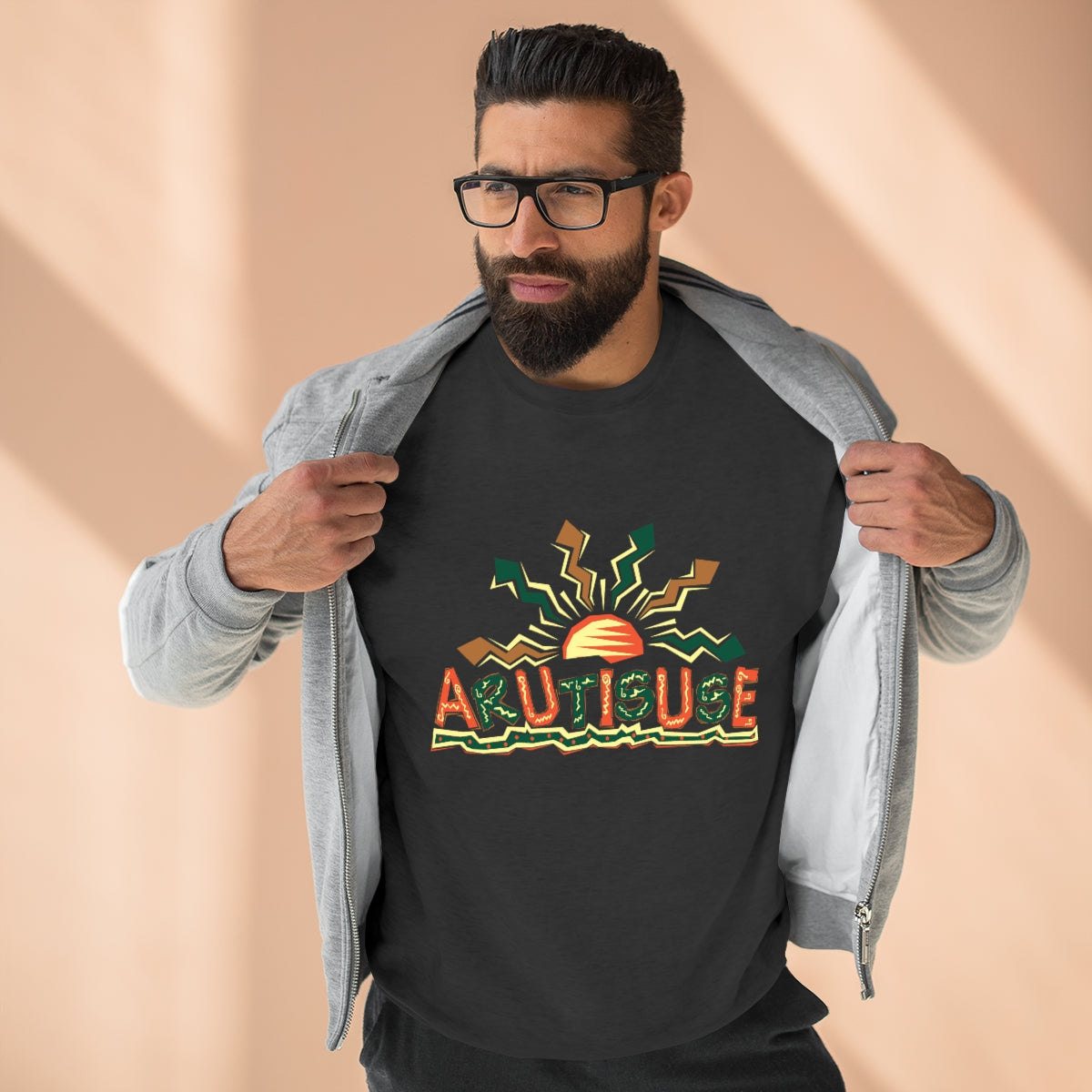 ARUTISUSE Unisex Premium Crewneck Sweatshirt